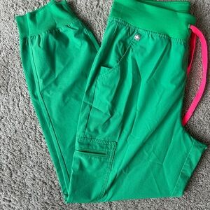 Figs Safety Green scrub pants